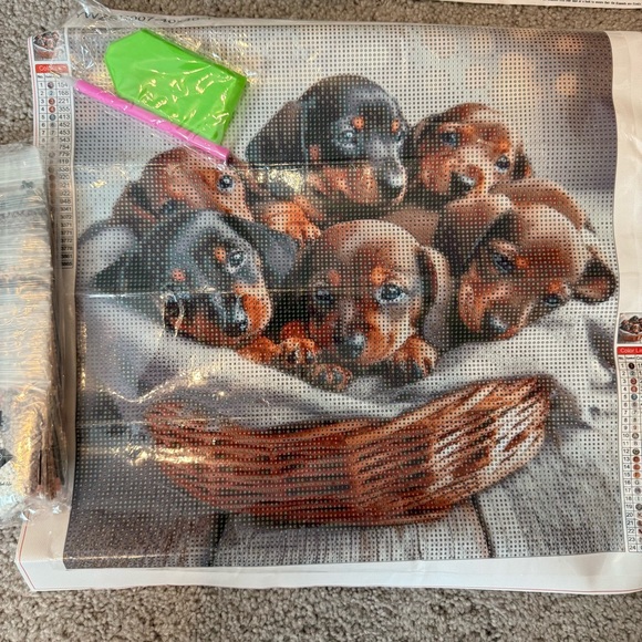 Lot of 5 Dachshund Diamond Painting Kits - Picture 3 of 6